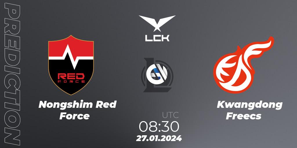 Nongshim Red Force - Kwangdong Freecs: Maç tahminleri. 27.01.24, LoL, LCK Spring 2024 - Group Stage