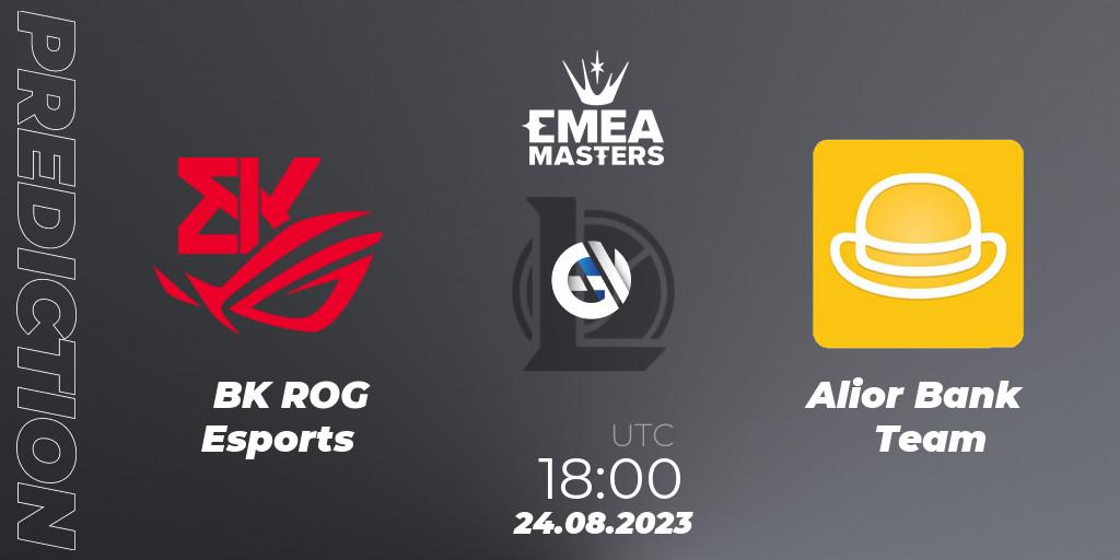 BK ROG Esports - Alior Bank Team: Maç tahminleri. 24.08.2023 at 17:00, LoL, EMEA Masters Summer 2023
