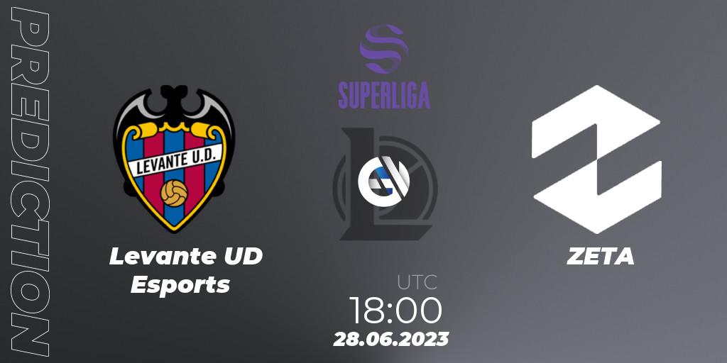 Levante UD Esports - ZETA: Maç tahminleri. 28.06.2023 at 18:00, LoL, LVP Superliga 2nd Division 2023 Summer