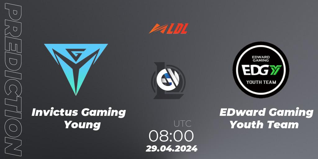 Invictus Gaming Young - EDward Gaming Youth Team: Maç tahminleri. 29.04.24, LoL, LDL 2024 - Stage 2