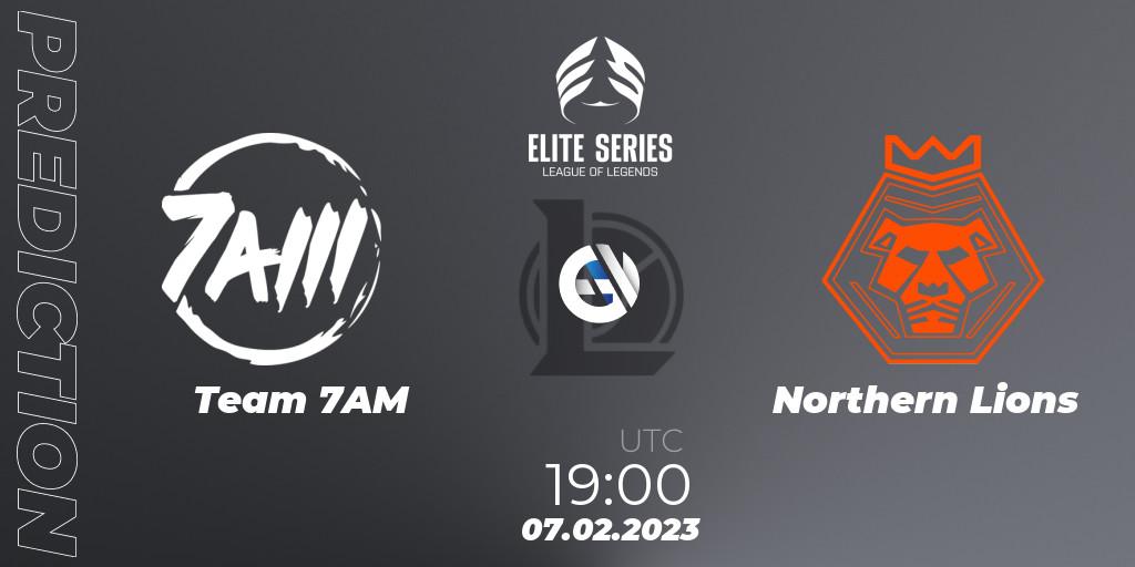 Team 7AM - Northern Lions: Maç tahminleri. 07.02.2023 at 19:00, LoL, Elite Series Spring 2023 - Group Stage