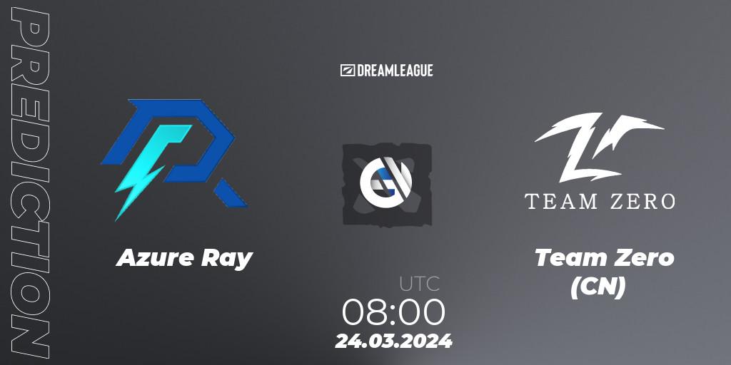 Azure Ray - Team Zero (CN): Maç tahminleri. 24.03.2024 at 08:40, Dota 2, DreamLeague Season 23: China Closed Qualifier