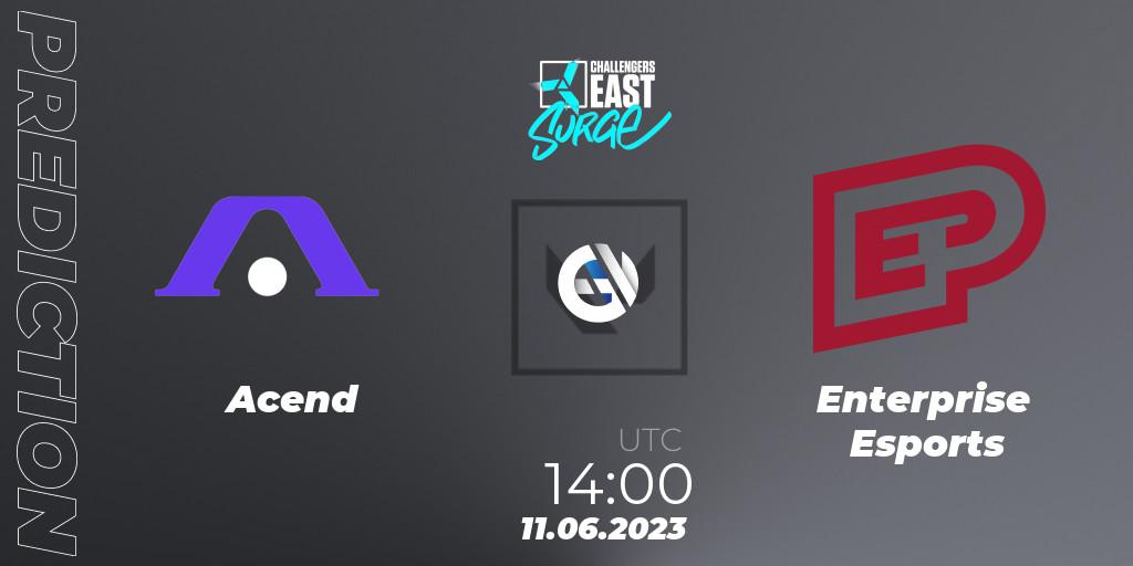 Acend - Enterprise Esports: Maç tahminleri. 11.06.2023 at 14:00, VALORANT, VALORANT Challengers 2023 East: Surge Split 2