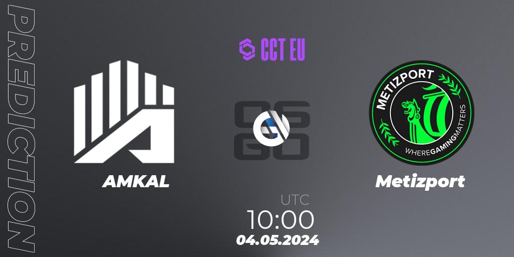 AMKAL - Metizport: Maç tahminleri. 04.05.2024 at 10:00, Counter-Strike (CS2), CCT Season 2 Europe Series 1