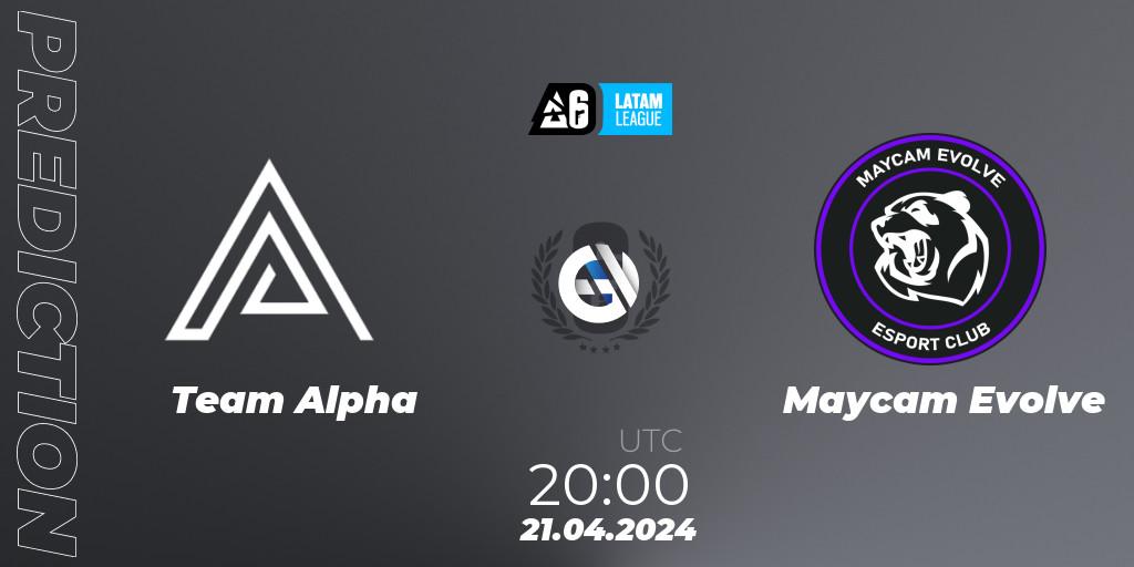 Team Alpha - Maycam Evolve: Maç tahminleri. 21.04.2024 at 20:00, Rainbow Six, LATAM League 2024 - Stage 1: Final Four