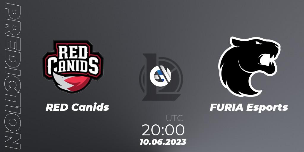 RED Canids - FURIA Esports: Maç tahminleri. 10.06.23, LoL, CBLOL Split 2 2023 Regular Season