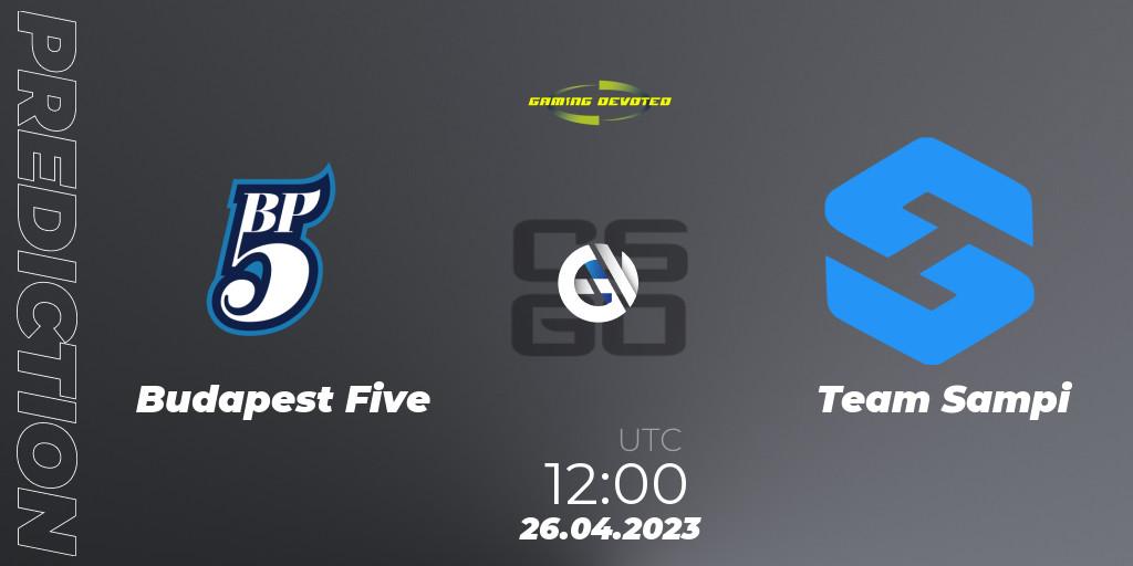Budapest Five - Team Sampi: Maç tahminleri. 26.04.23, CS2 (CS:GO), Gaming Devoted Become The Best: Series #1