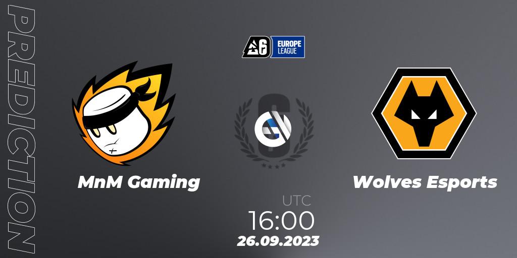 MnM Gaming - Wolves Esports: Maç tahminleri. 26.09.23, Rainbow Six, Europe League 2023 - Stage 2