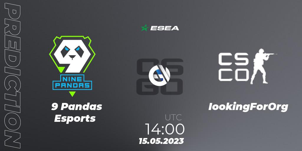 9 Pandas Esports - IookingForOrg: Maç tahminleri. 15.05.23, CS2 (CS:GO), ESEA Season 45: Advanced Division - Europe