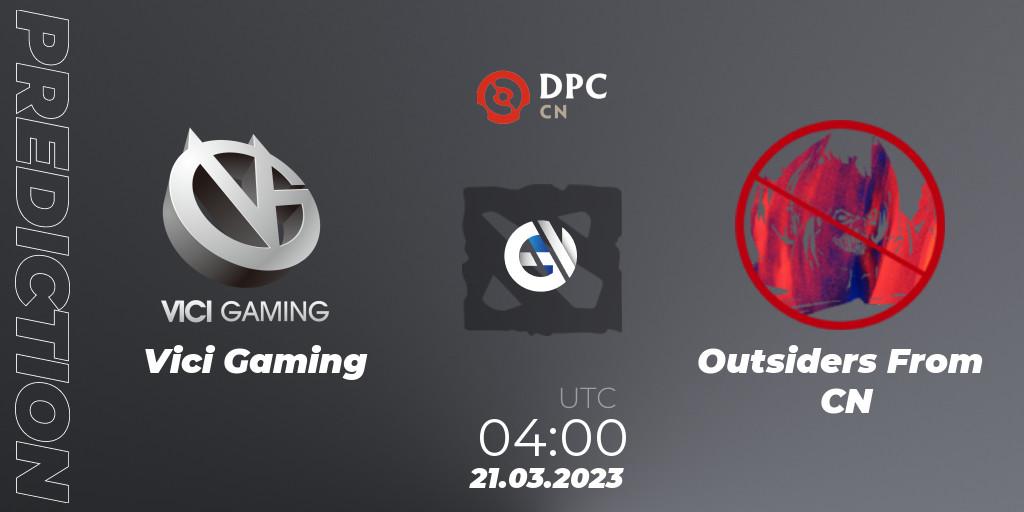 Vici Gaming - Outsiders From CN: Maç tahminleri. 21.03.23, Dota 2, DPC 2023 Tour 2: China Division I (Upper)