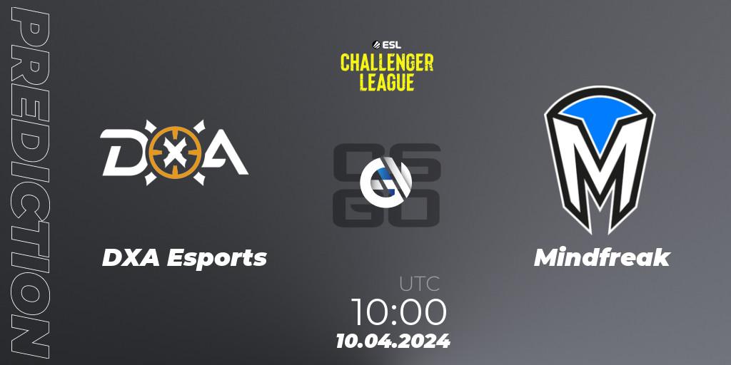 DXA Esports - Mindfreak: Maç tahminleri. 10.04.2024 at 10:00, Counter-Strike (CS2), ESL Challenger League Season 47: Oceania