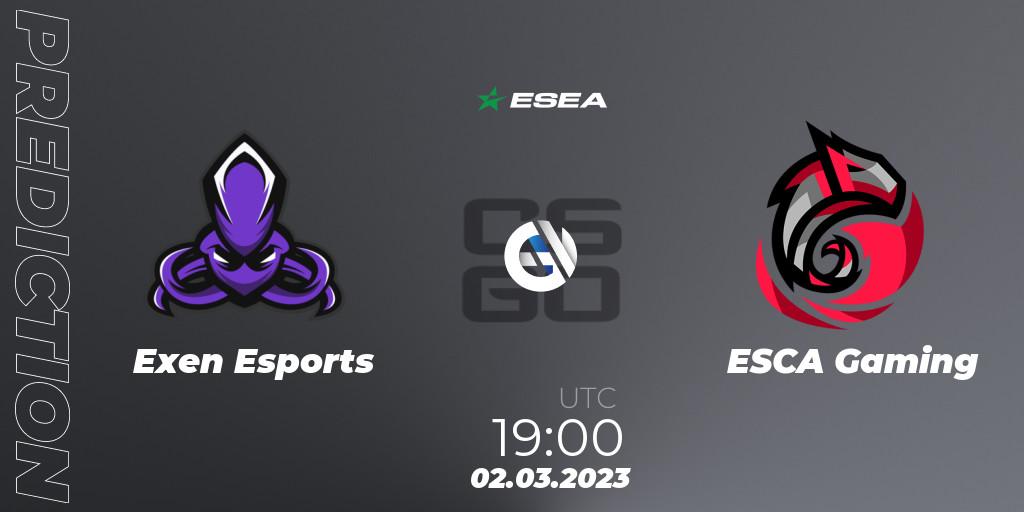Exen Esports - Haspers Team: Maç tahminleri. 02.03.2023 at 19:00, Counter-Strike (CS2), ESEA Season 44: Advanced Division - Europe