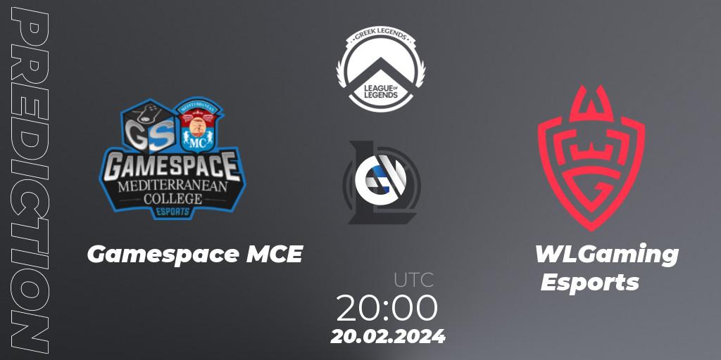 Gamespace MCE - WLGaming Esports: Maç tahminleri. 20.02.2024 at 20:00, LoL, GLL Spring 2024