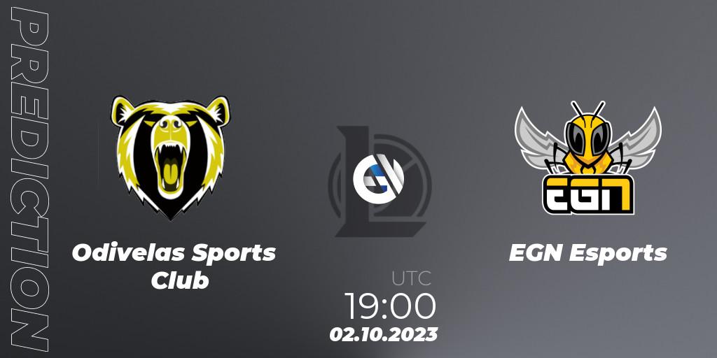 Odivelas Sports Club - EGN Esports: Maç tahminleri. 02.10.2023 at 19:00, LoL, Iberian Cup 2023