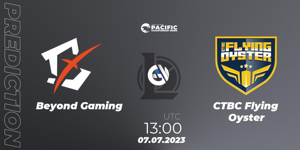 Beyond Gaming - CTBC Flying Oyster: Maç tahminleri. 07.07.2023 at 13:00, LoL, PACIFIC Championship series Group Stage