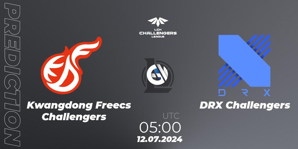 Kwangdong Freecs Challengers - DRX Challengers: Maç tahminleri. 12.07.2024 at 05:00, LoL, LCK Challengers League 2024 Summer - Group Stage