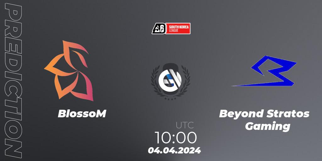 BlossoM - Beyond Stratos Gaming: Maç tahminleri. 05.04.2024 at 10:00, Rainbow Six, South Korea League 2024 - Stage 1