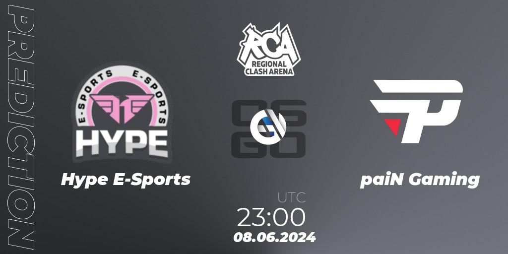 Hype E-Sports - paiN Gaming: Maç tahminleri. 08.06.2024 at 23:00, Counter-Strike (CS2), Regional Clash Arena South America