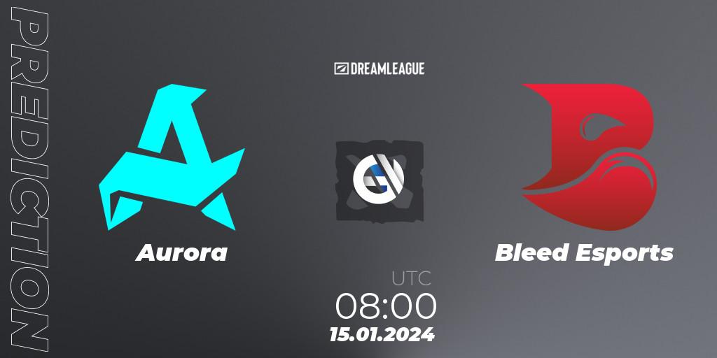 Aurora - Bleed Esports: Maç tahminleri. 15.01.2024 at 08:01, Dota 2, DreamLeague Season 22: Southeast Asia Closed Qualifier