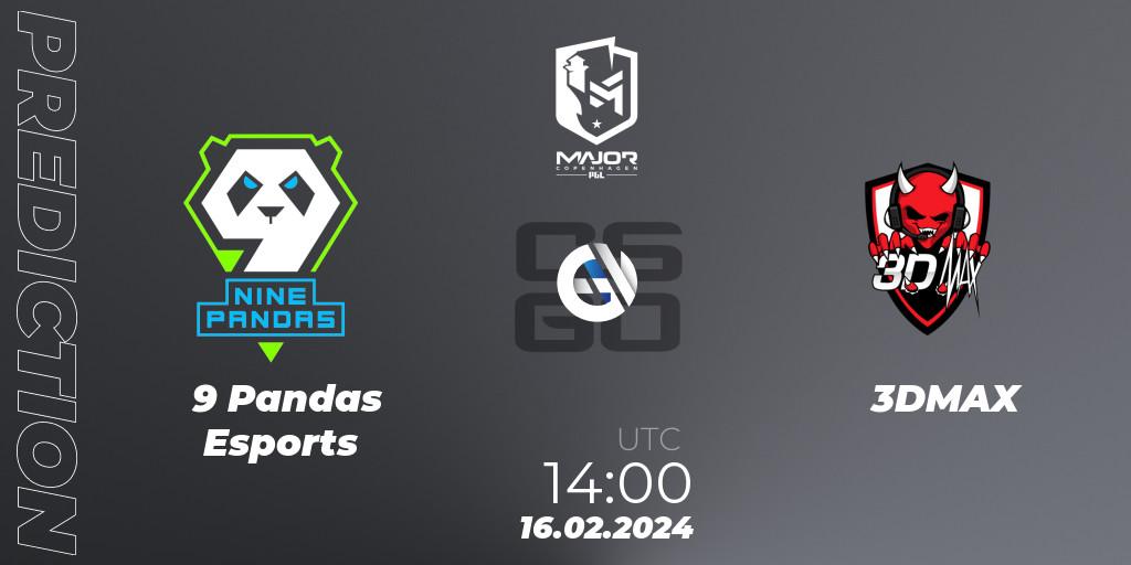 9 Pandas Esports - 3DMAX: Maç tahminleri. 16.02.24, CS2 (CS:GO), PGL CS2 Major Copenhagen 2024 Europe RMR