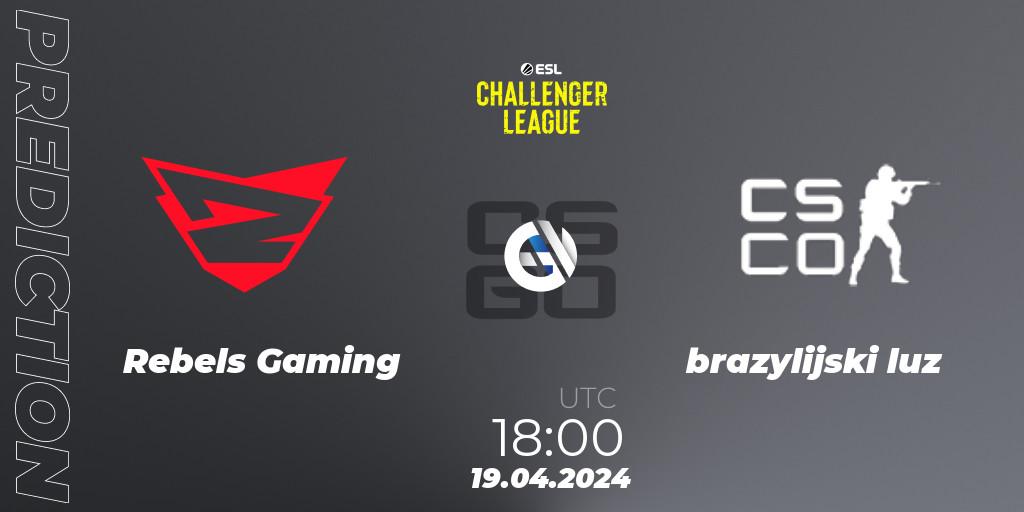 Rebels Gaming - brazylijski luz: Maç tahminleri. 19.04.24, CS2 (CS:GO), ESL Challenger League Season 47: Europe