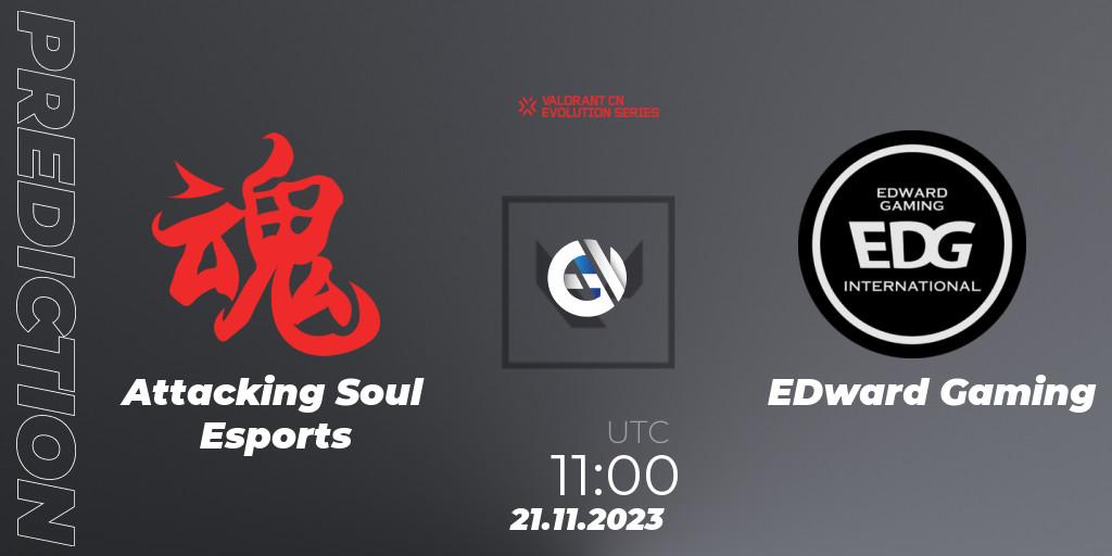 Attacking Soul Esports - EDward Gaming: Maç tahminleri. 21.11.23, VALORANT, VALORANT China Evolution Series Act 3: Heritability