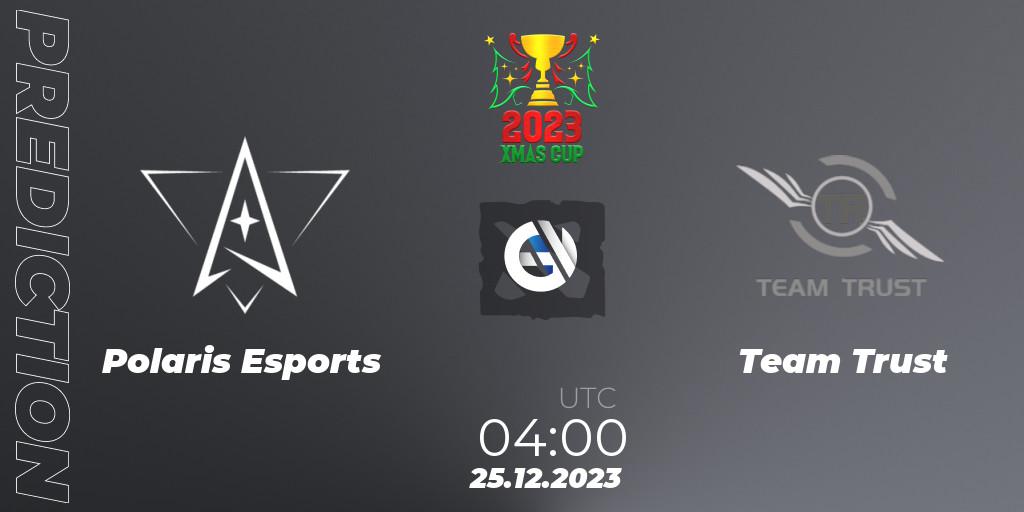 Polaris Esports - Team Trust: Maç tahminleri. 25.12.2023 at 04:00, Dota 2, Xmas Cup 2023