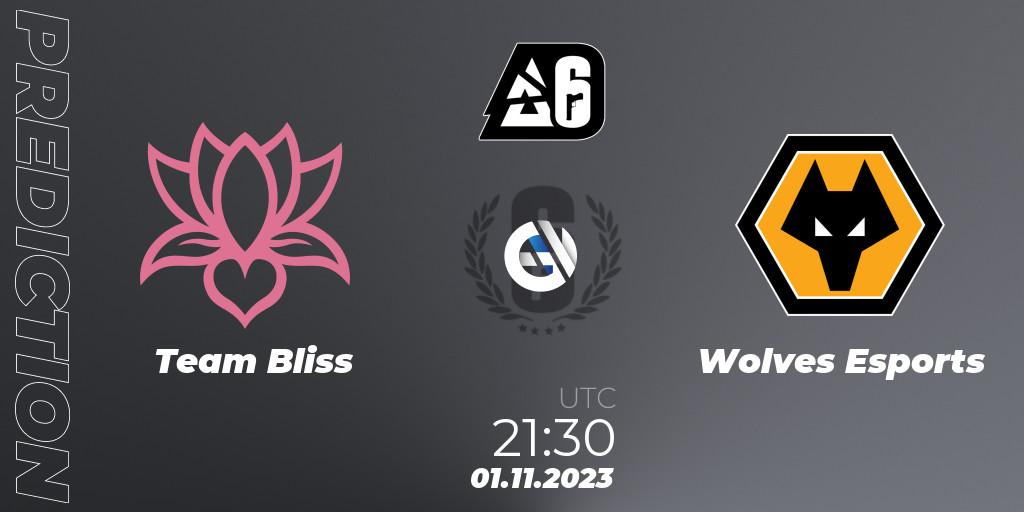 Team Bliss - Wolves Esports: Maç tahminleri. 01.11.2023 at 21:40, Rainbow Six, BLAST Major USA 2023