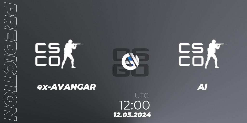 ex-AVANGAR - AI: Maç tahminleri. 12.05.2024 at 12:50, Counter-Strike (CS2), 1xBet QRK Cup 2024