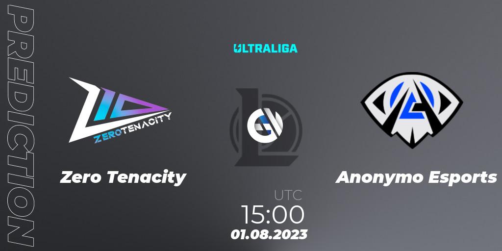 Zero Tenacity - Anonymo Esports: Maç tahminleri. 01.08.2023 at 15:00, LoL, Ultraliga Season 10 - Playoffs