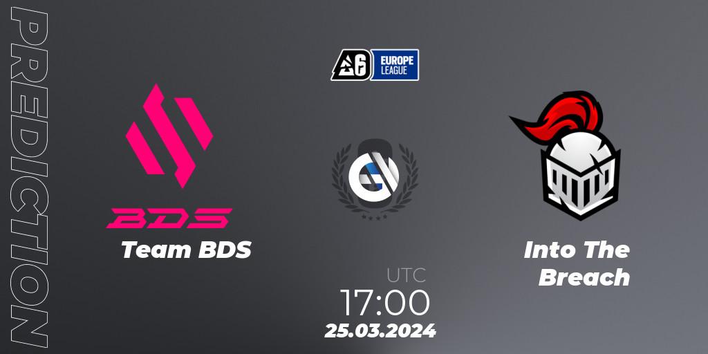 Team BDS - Into The Breach: Maç tahminleri. 25.03.2024 at 18:00, Rainbow Six, Europe League 2024 - Stage 1