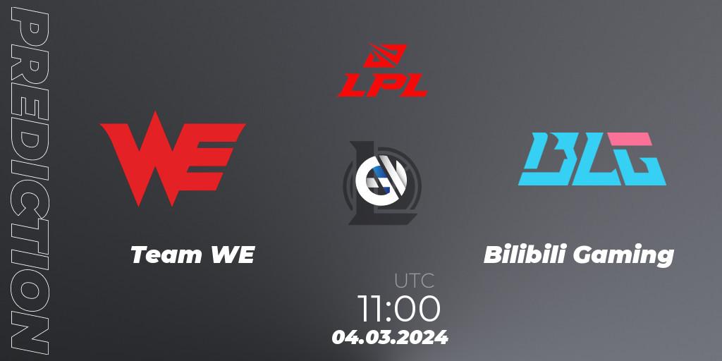 Team WE - Bilibili Gaming: Maç tahminleri. 04.03.24, LoL, LPL Spring 2024 - Group Stage