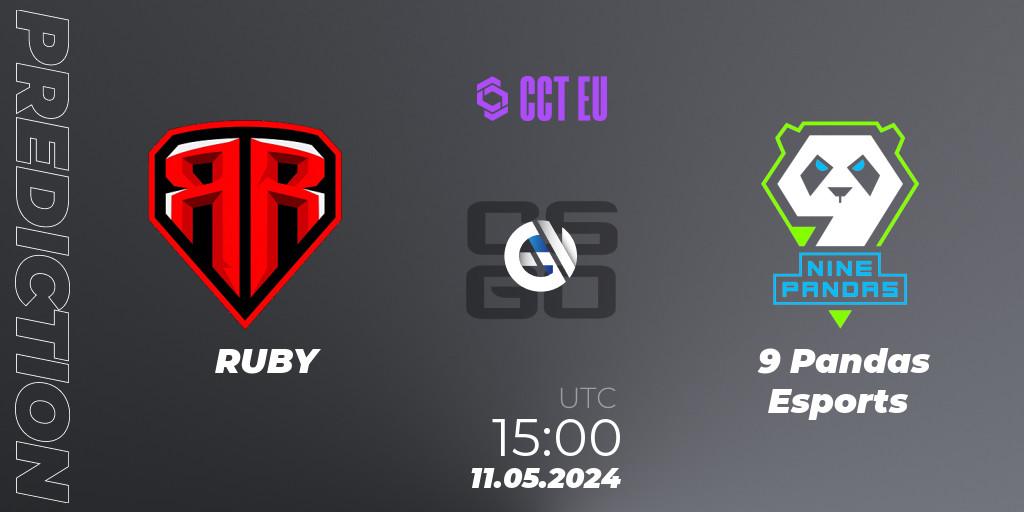 RUBY - 9 Pandas Esports: Maç tahminleri. 11.05.2024 at 15:05, Counter-Strike (CS2), CCT Season 2 Europe Series 2 