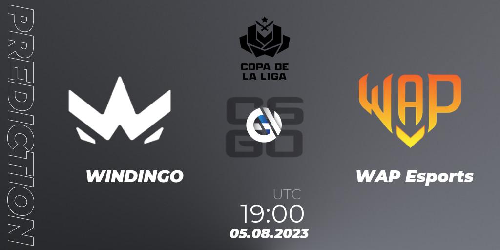 WINDINGO - WAP Esports: Maç tahminleri. 07.08.2023 at 20:00, Counter-Strike (CS2), La Copa de La Liga 2023