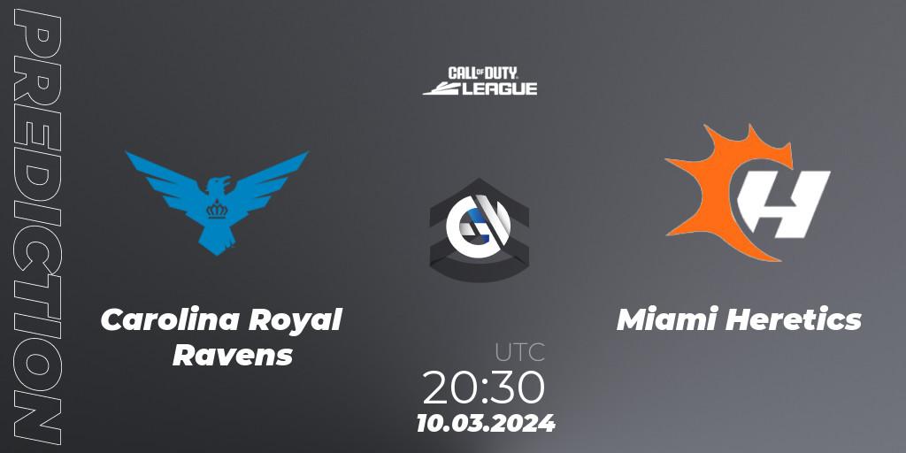 Carolina Royal Ravens - Miami Heretics: Maç tahminleri. 10.03.2024 at 20:30, Call of Duty, Call of Duty League 2024: Stage 2 Major Qualifiers