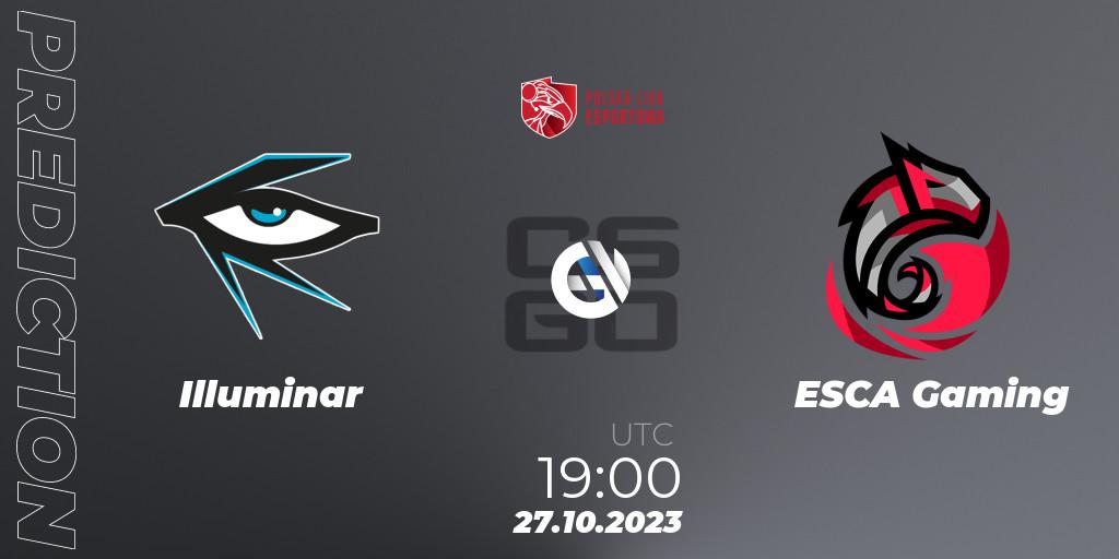 Illuminar - ESCA Gaming: Maç tahminleri. 27.10.23, CS2 (CS:GO), Polska Liga Esportowa 2023: Split #3