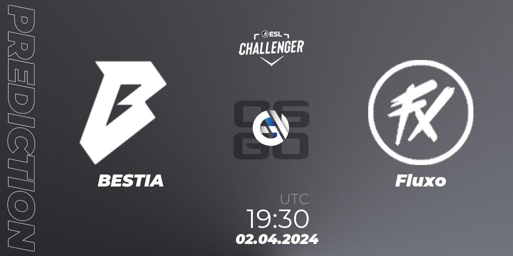 BESTIA - Fluxo: Maç tahminleri. 02.04.2024 at 19:30, Counter-Strike (CS2), ESL Challenger #57: South American Closed Qualifier