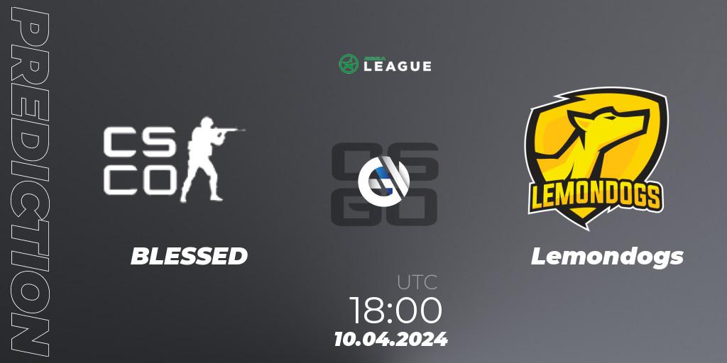 BLESSED - Lemondogs: Maç tahminleri. 10.04.2024 at 18:00, Counter-Strike (CS2), ESEA Season 49: Advanced Division - Europe
