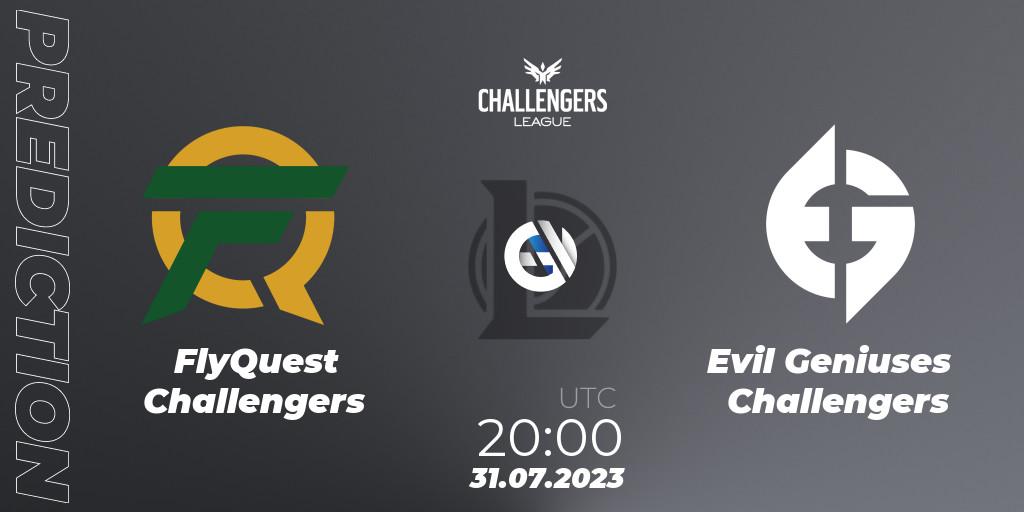 FlyQuest Challengers - Evil Geniuses Challengers: Maç tahminleri. 31.07.23, LoL, North American Challengers League 2023 Summer - Playoffs