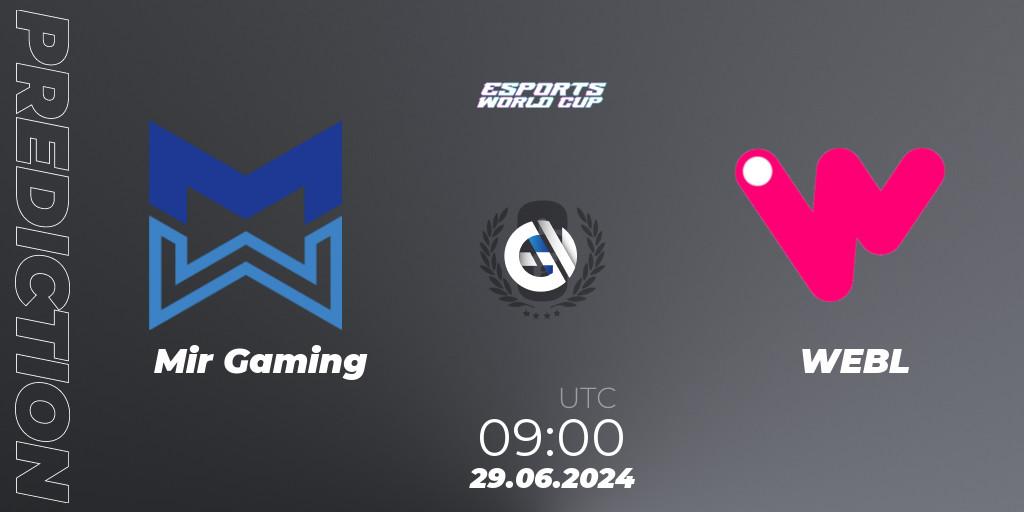 Mir Gaming - WEBL: Maç tahminleri. 29.06.2024 at 09:00, Rainbow Six, Esports World Cup 2024: South Korea CQ