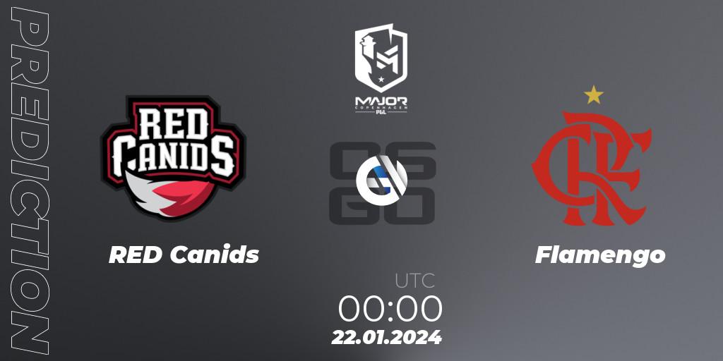 RED Canids - Flamengo: Maç tahminleri. 22.01.24, CS2 (CS:GO), PGL CS2 Major Copenhagen 2024 South America RMR Closed Qualifier