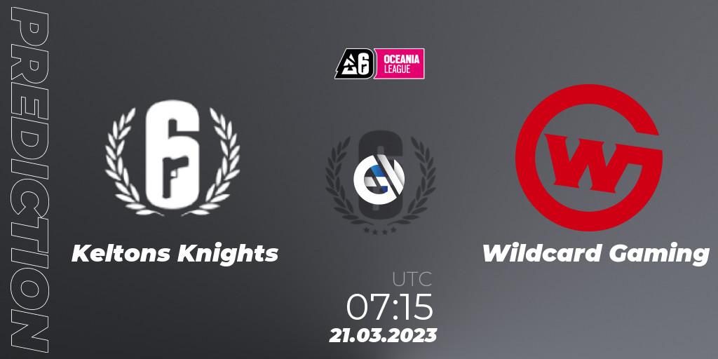 Keltons Knights - Wildcard Gaming: Maç tahminleri. 21.03.23, Rainbow Six, Oceania League 2023 - Stage 1