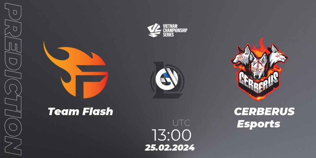 Team Flash - CERBERUS Esports: Maç tahminleri. 25.02.24, LoL, VCS Dawn 2024 - Group Stage