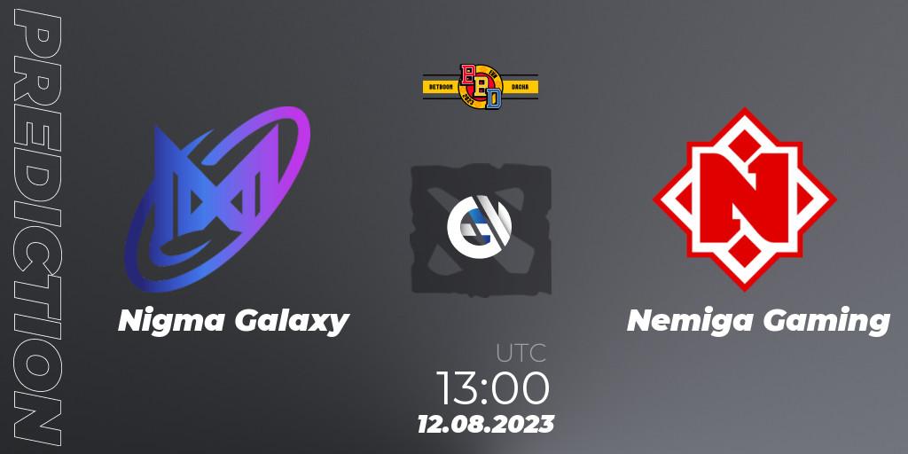 Nigma Galaxy - Nemiga Gaming: Maç tahminleri. 12.08.2023 at 13:01, Dota 2, BetBoom Dacha - Online Stage