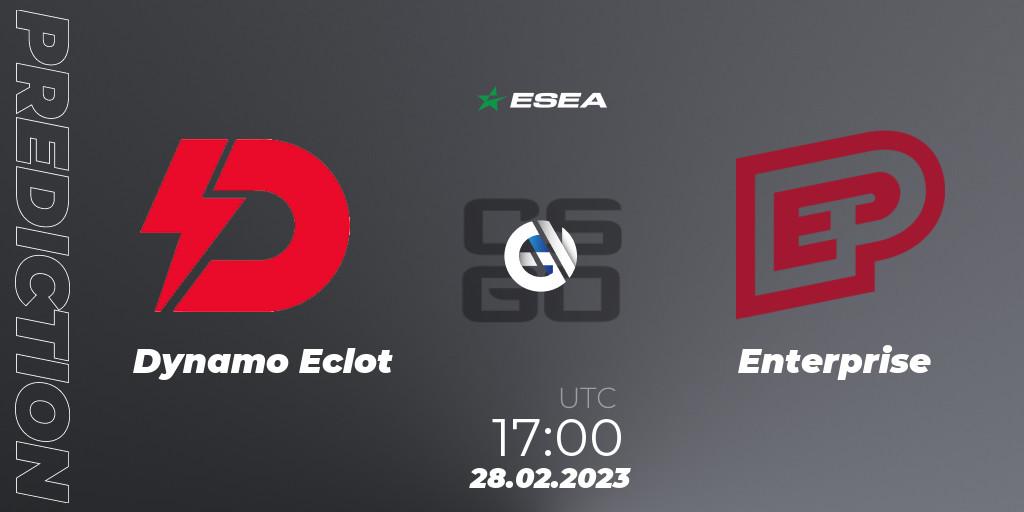 Dynamo Eclot - Enterprise: Maç tahminleri. 28.02.2023 at 17:00, Counter-Strike (CS2), ESEA Season 44: Advanced Division - Europe