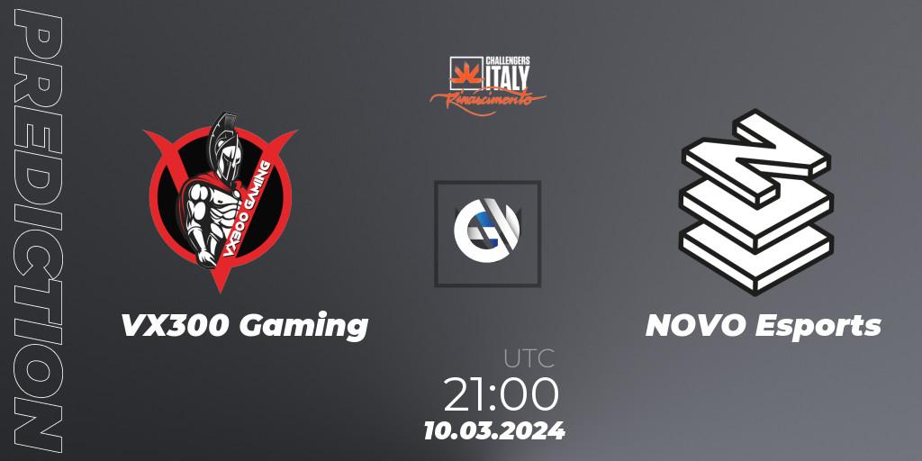 VX300 Gaming - NOVO Esports: Maç tahminleri. 10.03.2024 at 21:20, VALORANT, VALORANT Challengers 2024 Italy: Rinascimento Split 1