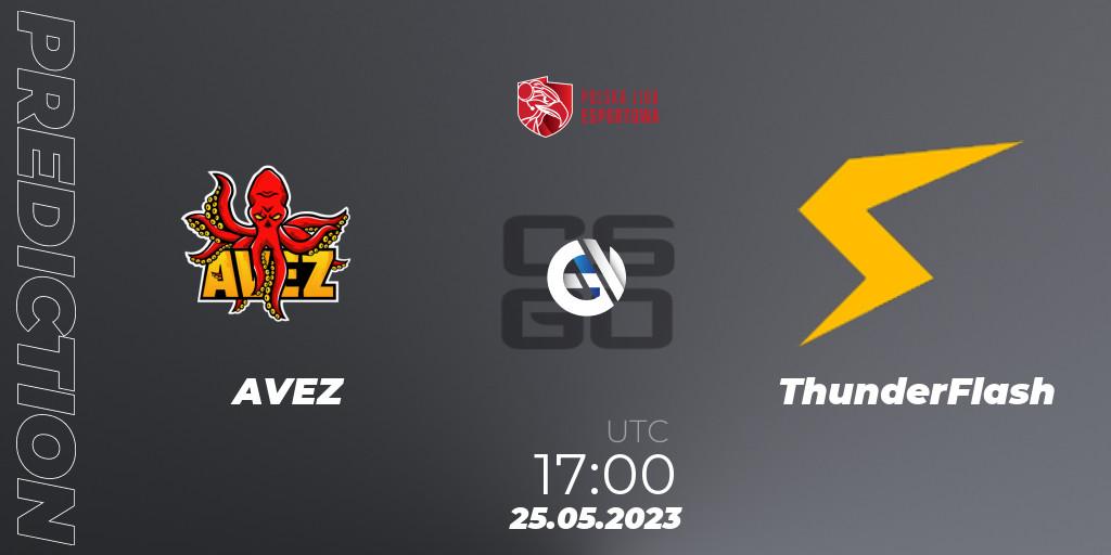 AVEZ - ThunderFlash: Maç tahminleri. 25.05.2023 at 17:00, Counter-Strike (CS2), Polish Esports League 2023 Split 2