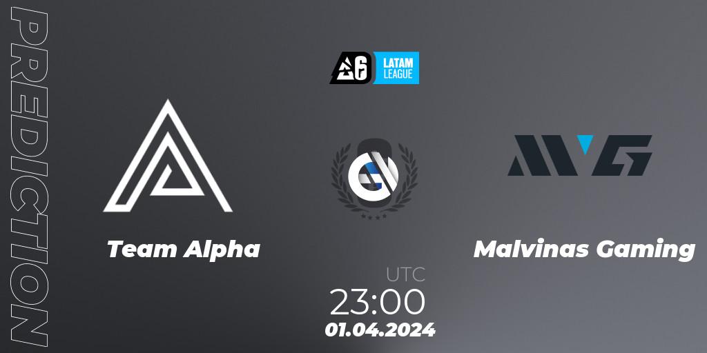 Team Alpha - Malvinas Gaming: Maç tahminleri. 01.04.2024 at 23:00, Rainbow Six, LATAM League 2024 - Stage 1: LATAM South