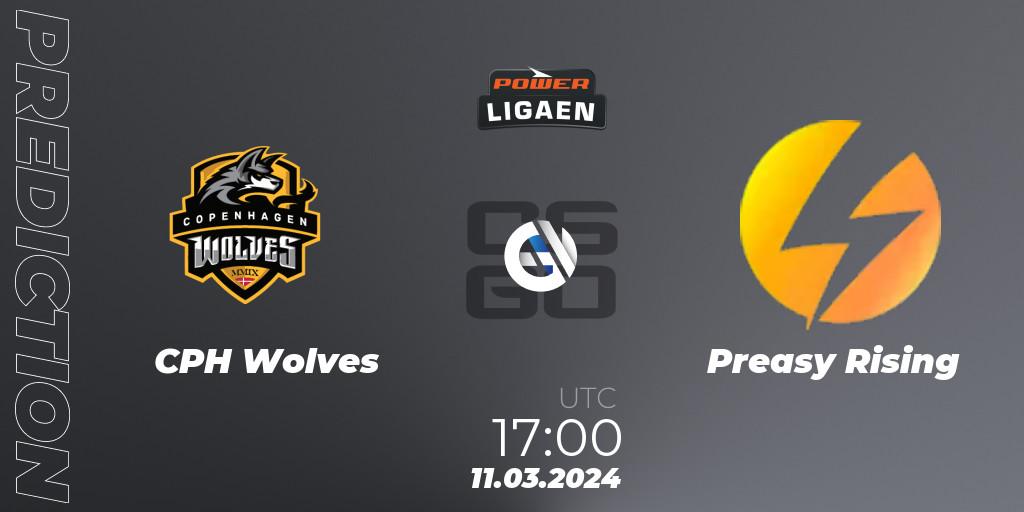 CPH Wolves - Preasy Rising: Maç tahminleri. 11.03.2024 at 17:00, Counter-Strike (CS2), Dust2.dk Ligaen Season 25