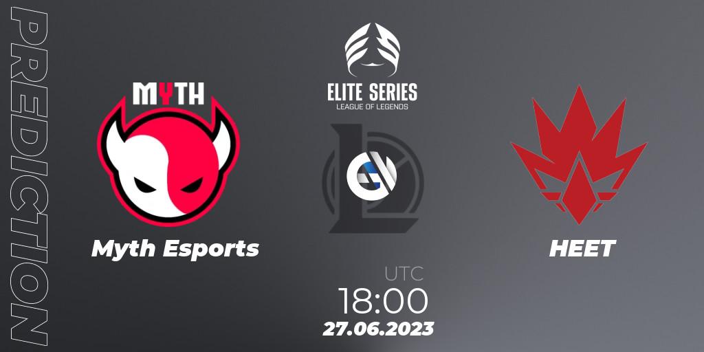 Myth Esports - HEET: Maç tahminleri. 27.06.23, LoL, Elite Series Summer 2023